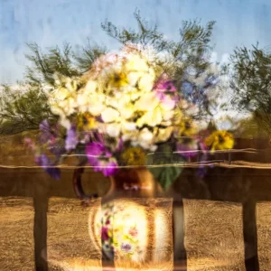 Bouquet through the Window